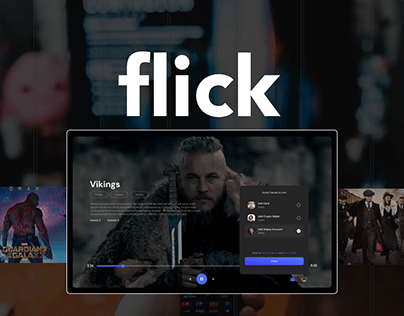 Flick - Movie Streaming Platform UI/UX