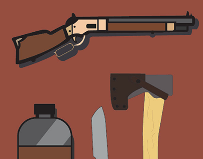 Guns make in illustrator Graphic