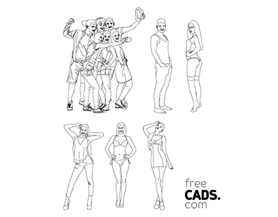 Free People AutoCAD Blocks