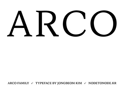 Arco Typeface