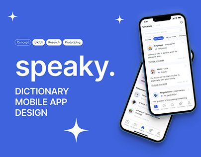 Dictionary mobile app design | Concept