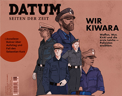Illustrations for "Datum" article "Wir Kiwara"