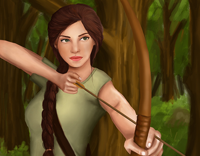 "Katniss" (Digital painting)