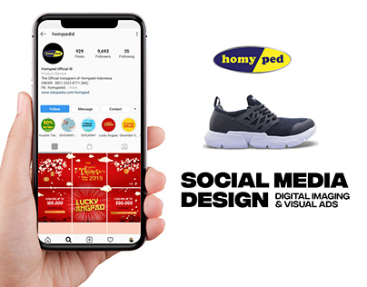 Social media design on Instagram, Homyped shoes.