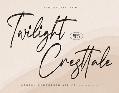 Twilight Cresttale - Modern Handbrush Script