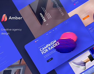 Amber Creative Agency XD Template