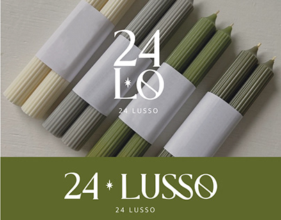 Процесс создания логотипа для 24 LUSSO