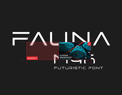 Fauna — Geometric Futuristic Font (free to try)