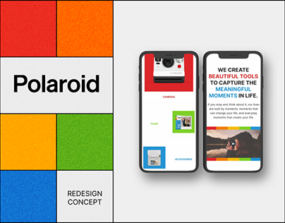 Polaroid — Website redesign concept