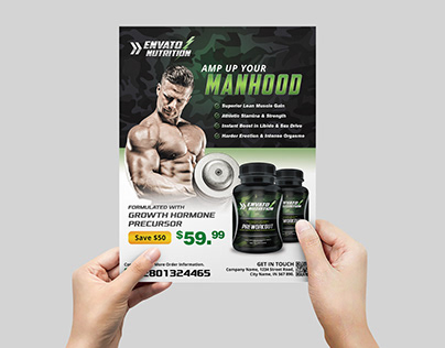 Food Supplement Product Flyer