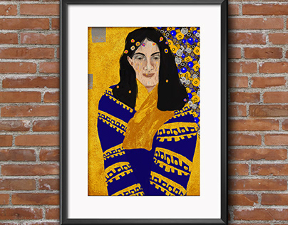 Modern Gilt: A Digital Echo of Klimt