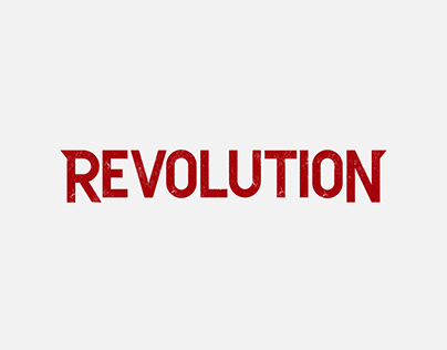 Revolution - typography logo design
