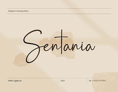 Sentania Handwritten Script Font