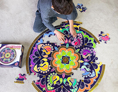 Rangoli Mandala - Floor Puzzle for kids