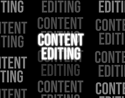 Content Editing Portfolio