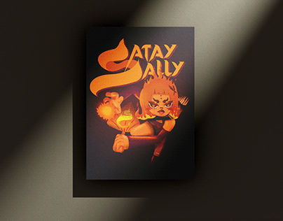 SATAY SALLY - superhero character design