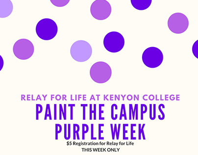 Relay for Life Advertising/Promotions