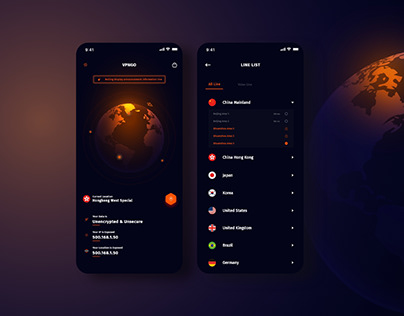 VPN App UI Concept 1