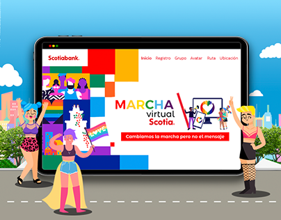 UI/WEB DESIGN/ Virtual Pride Parade by Scotiabank