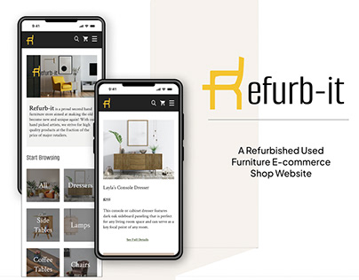 Project thumbnail - Refurb-it: Used Furniture Ecommerce Website