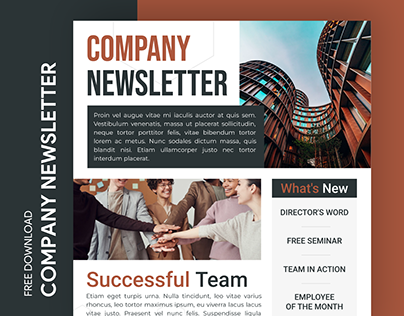Free Editable Online Company Newsletter Template
