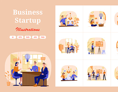 M489_Business Startup Illustrations