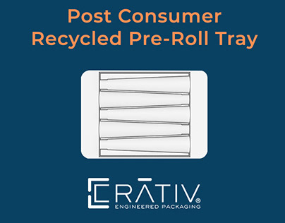 Post Consumer Recycled Pre-Roll Tray