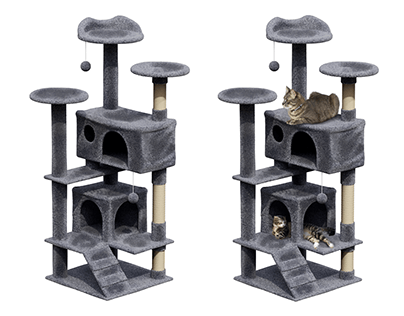 Project thumbnail - Cat pole rendering for Amazon + listing design