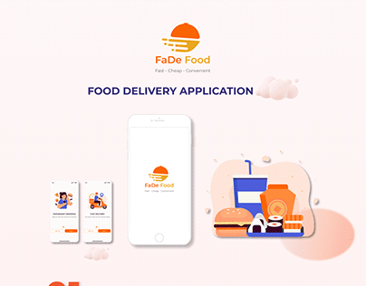 Food Delivery App "FADE FOOD" | UI UX Design