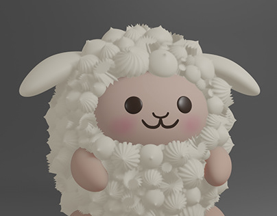 Marshmallow sheep