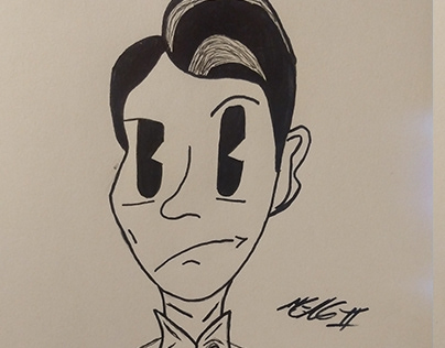 Self-Portrait (1930's Cartoon Style)