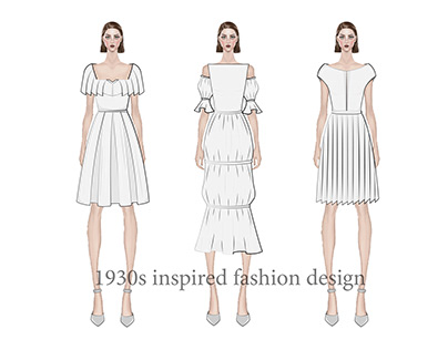 1930s inspired fashion design