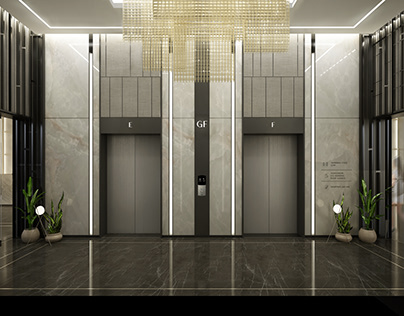 Apartment lift lobby