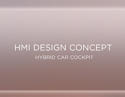 HMI concept - Hybrid car cockpit