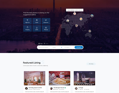 ListingCity - Directory Listing PSD Template