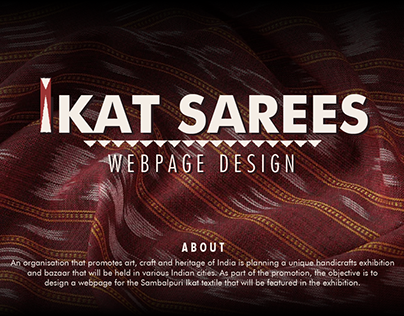 Webpage Design - Ikat textile