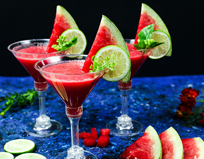 Iced watermelon juice_عصير البطيخ المثلج