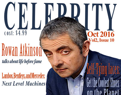Celebrity magazine cover project