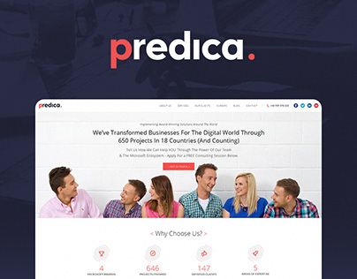 Predica - UI/UX website