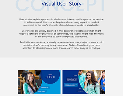 Visual User Story - Concept