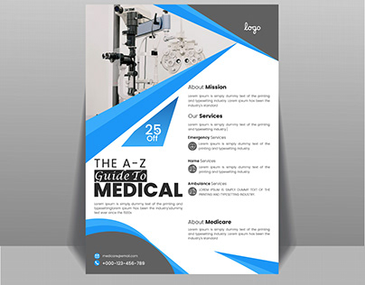 simple medical flyer design.