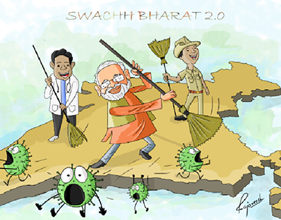 Swachh Bharat Projects | Photos, videos, logos, illustrations and branding  on Behance