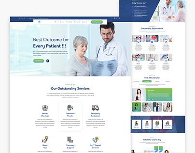 Medical Website UI Design