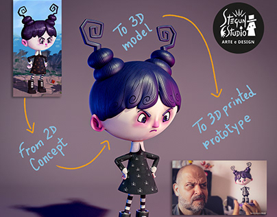 Project thumbnail - Wandinha | Wednesday Addams | Character Design