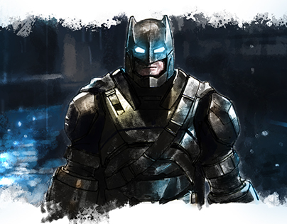 Armor Batman (study, sketch)