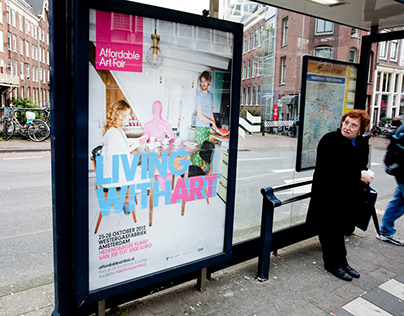 Living with Art: Affordable Art Fair Amsterdam campaign