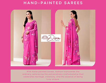 Elevating Fashion: Hand-Painted Sarees