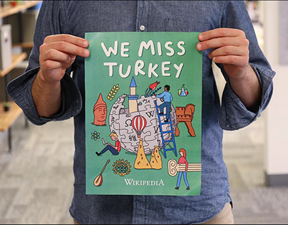 Wikipedia #WeMissTurkey campaign poster