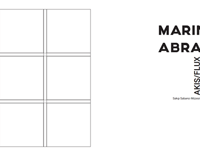 Marina Abramovic Poster Design - 3 Grid System