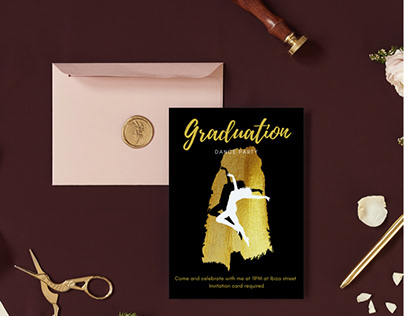 graduation invitation, canva